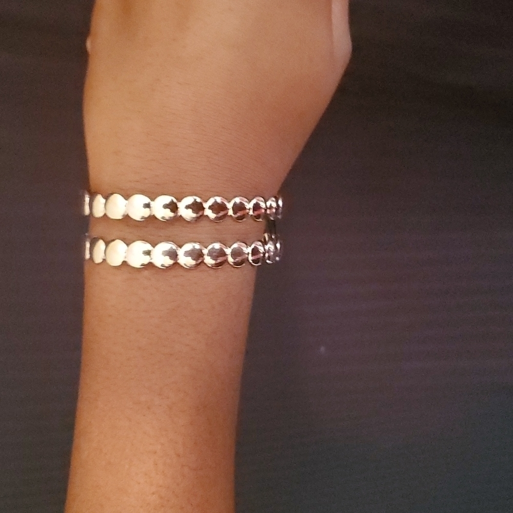 SILVER Double bracelet